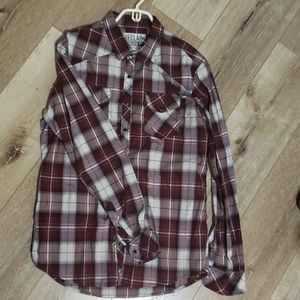 "Reclaim" Buckle brand snap button shirt